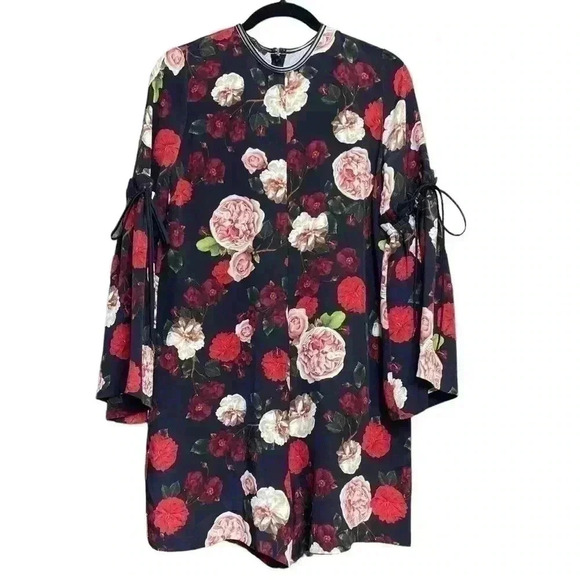 MOTHER OF PEARL Curtis Silk Floral Romper size 6 - Picture 2 of 7